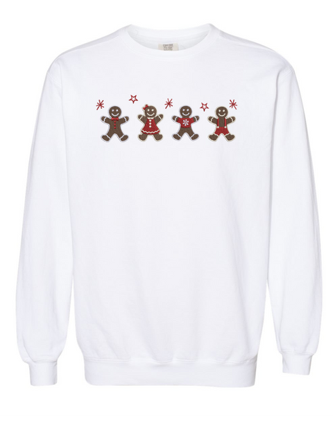 Embroidered "Gingerbread" Sweatshirt Comfort Colors