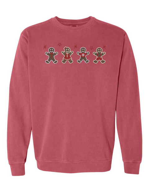 Embroidered "Gingerbread" Sweatshirt Comfort Colors