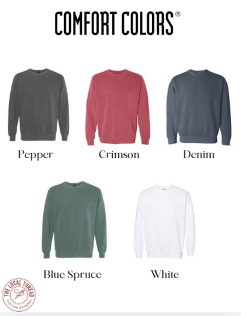 Embroidered "Gingerbread" Sweatshirt Comfort Colors