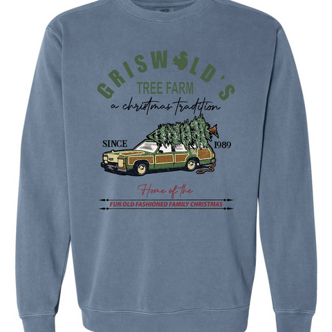 Printed "Griswald's" Comfort Colors Sweatshirt